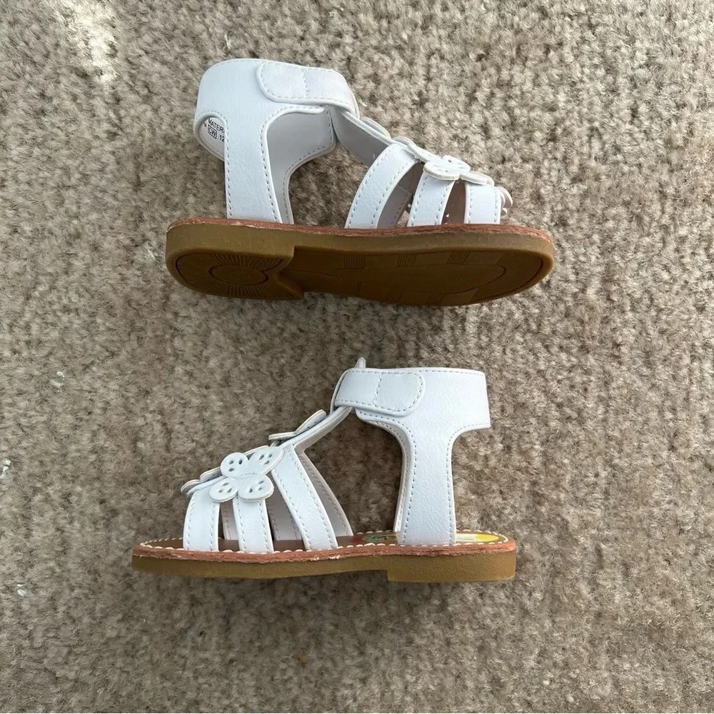 Rachel Shoes White Toddler Sandals - Size 5 NWOT